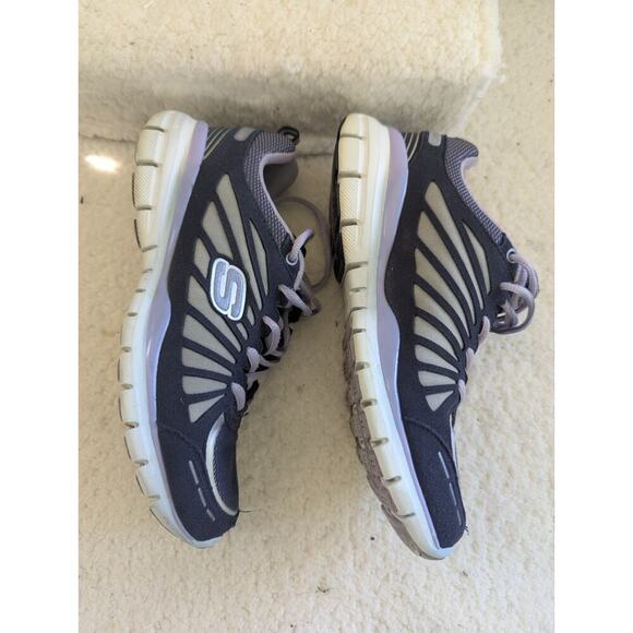 Women’s Skechers Tone Up Size 8 Athletic Running Shoes Purple - Picture 6 of 11